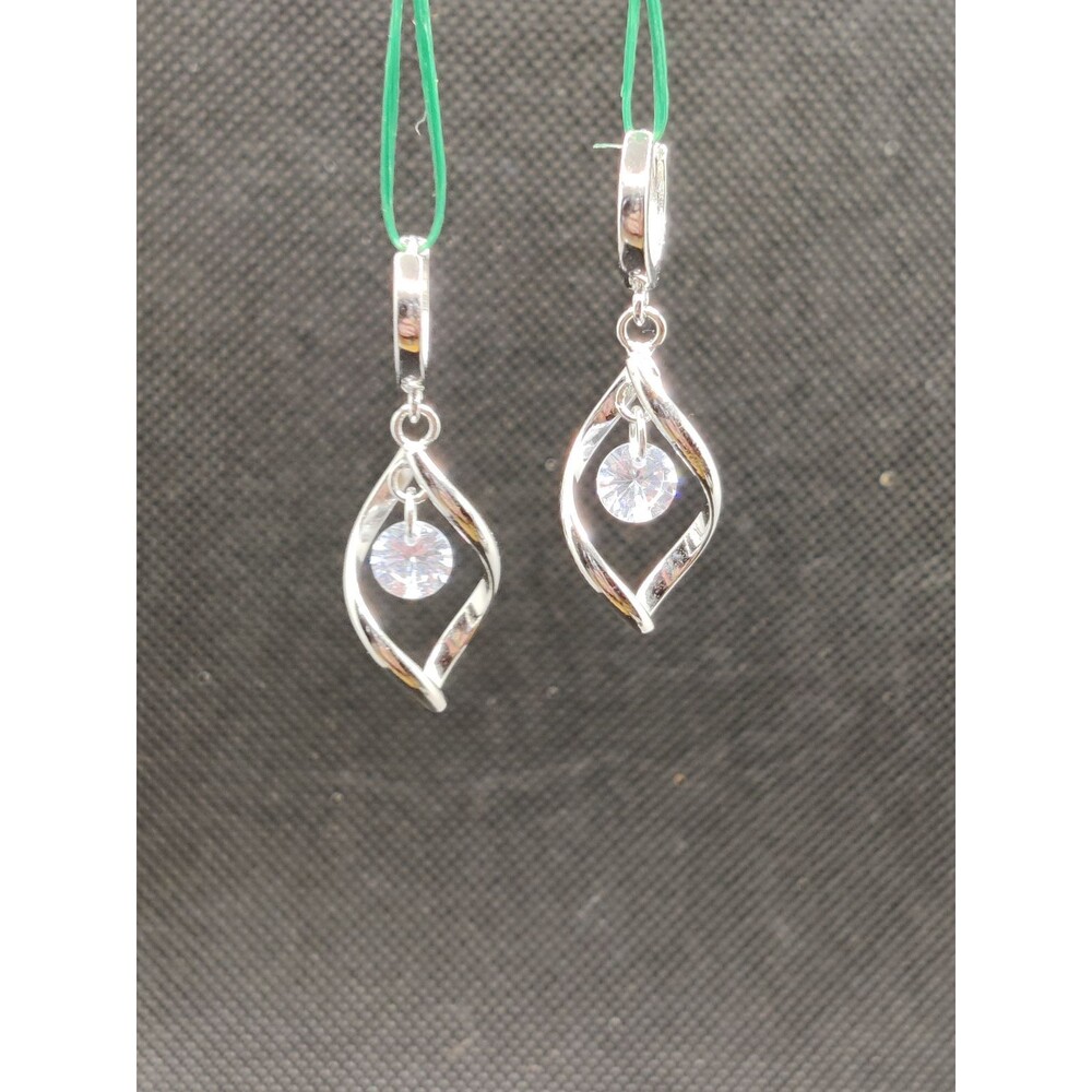 Sterling Silver & Crystal Earrings